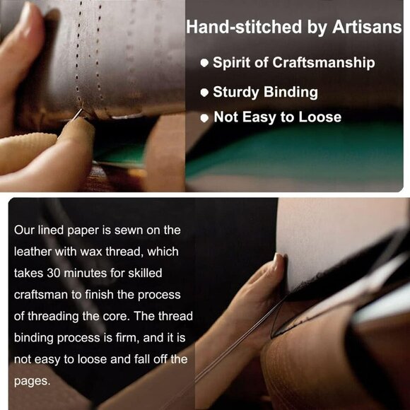 Leather Journal Notebook Vintage Embossed 400 Page Sketchbook Diary Gift - Picture 2 of 5